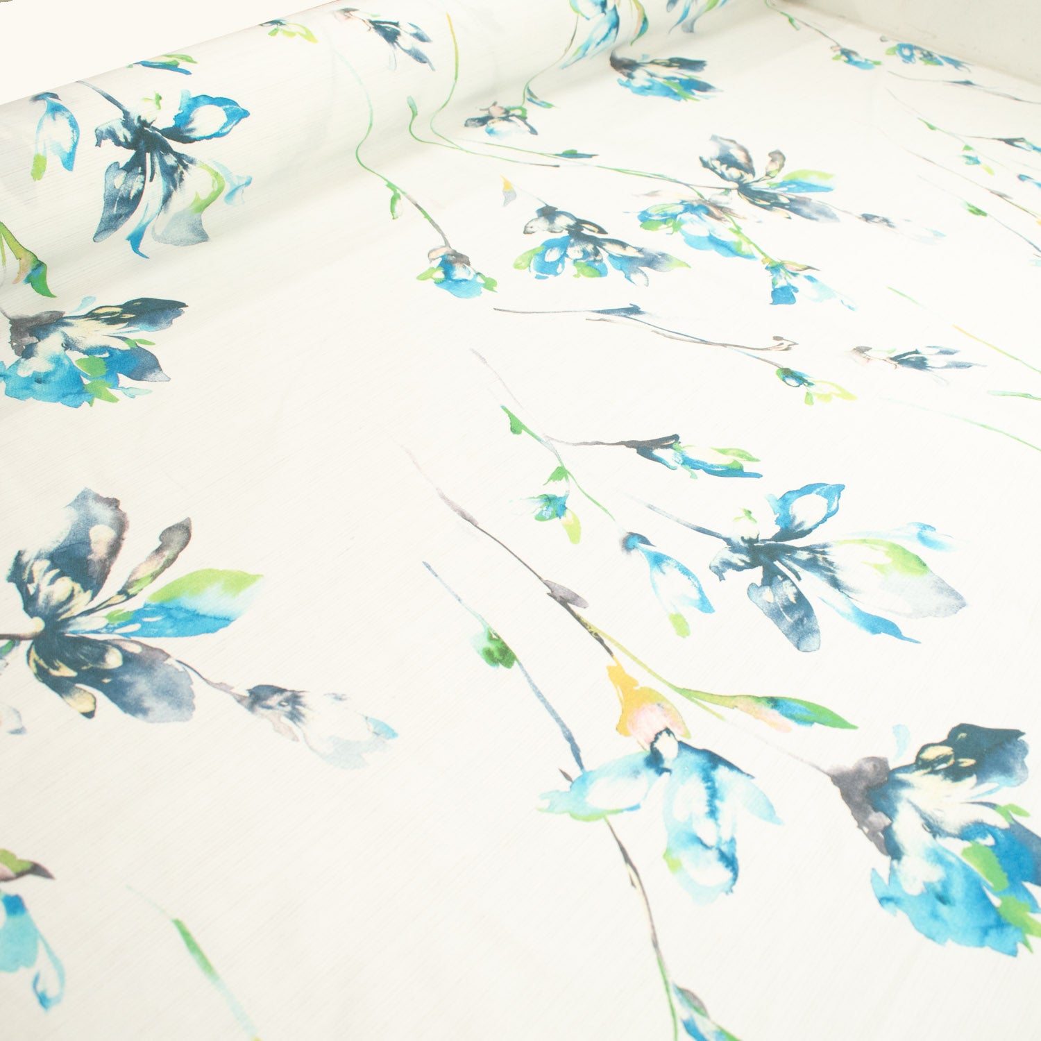 Flowers & Leaves Printed Curtaining/Upholstery Fabric 150cm