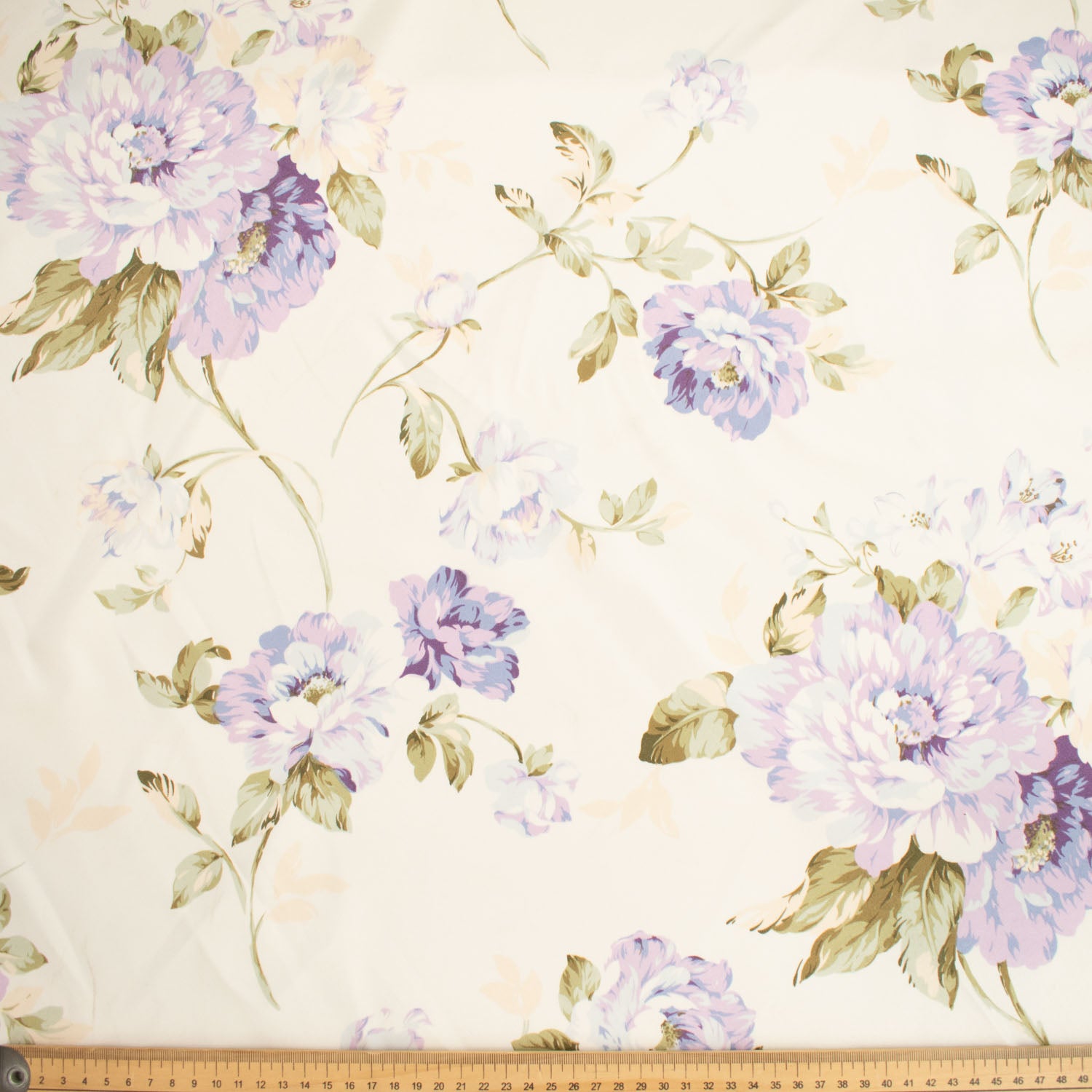 Flowers & Leaves Printed Curtaining/Upholstery Fabric 150cm