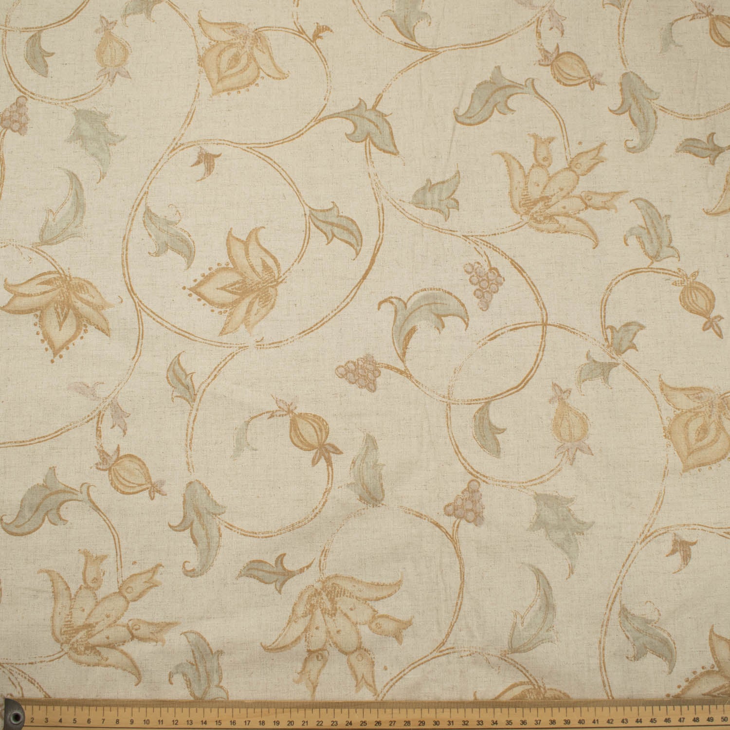 Flowers & Leaves Printed Curtaining/Upholstery Fabric 150cm