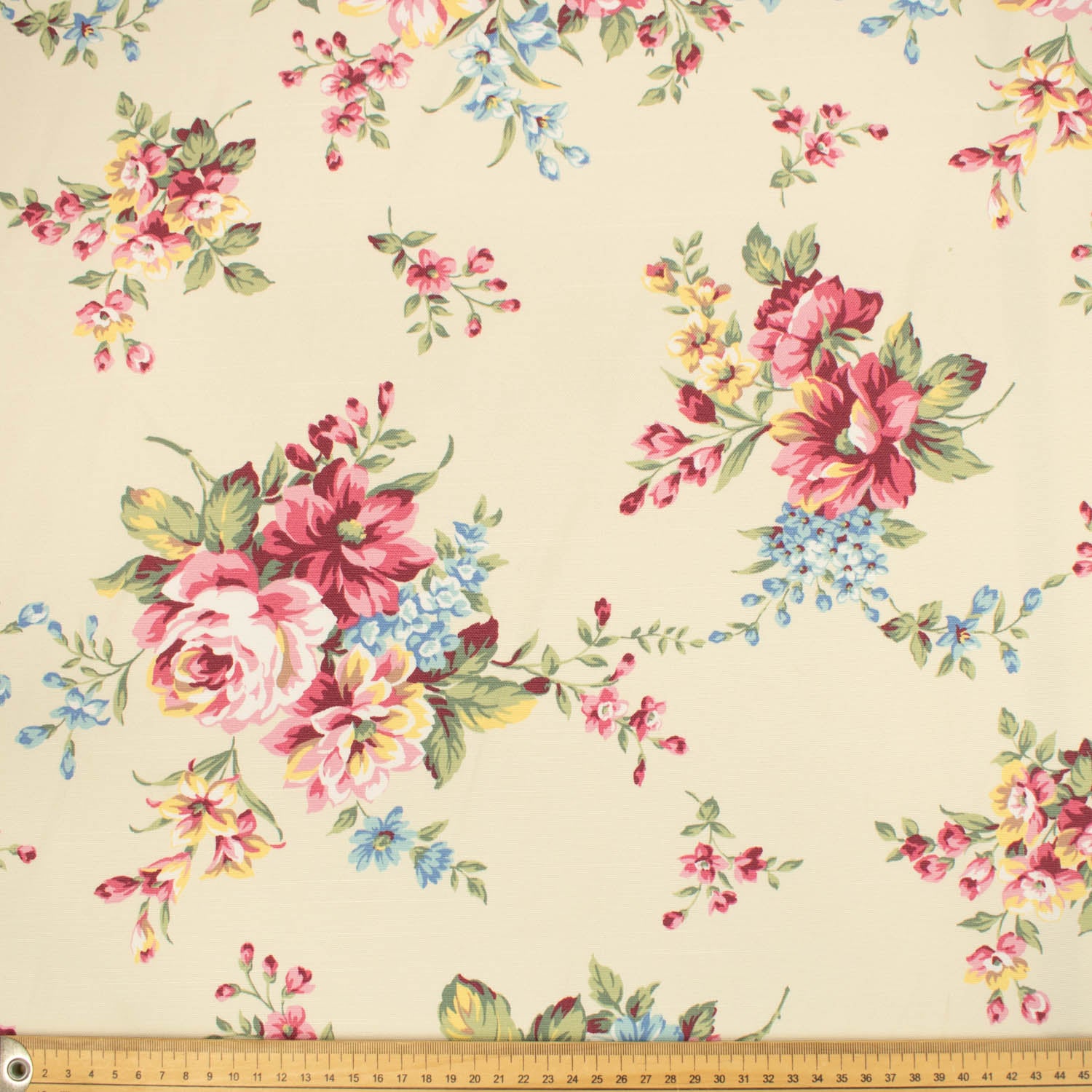 Flowers & Leaves Printed Curtaining/Upholstery Fabric 150cm