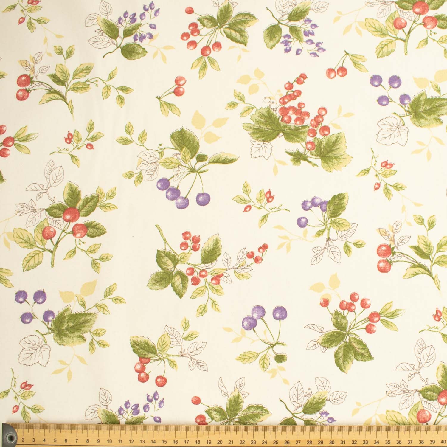 Flowers & Leaves Printed Curtaining/Upholstery Fabric 150cm