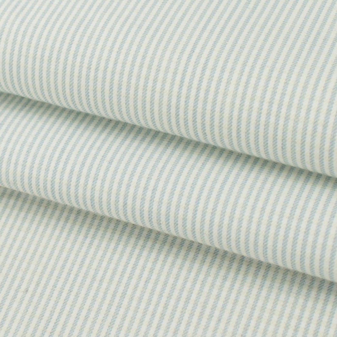 Mini Blue Pinstripe Cotton Drill Print