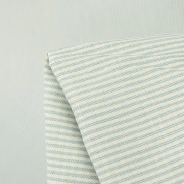 Mini Blue Pinstripe Cotton Drill Print