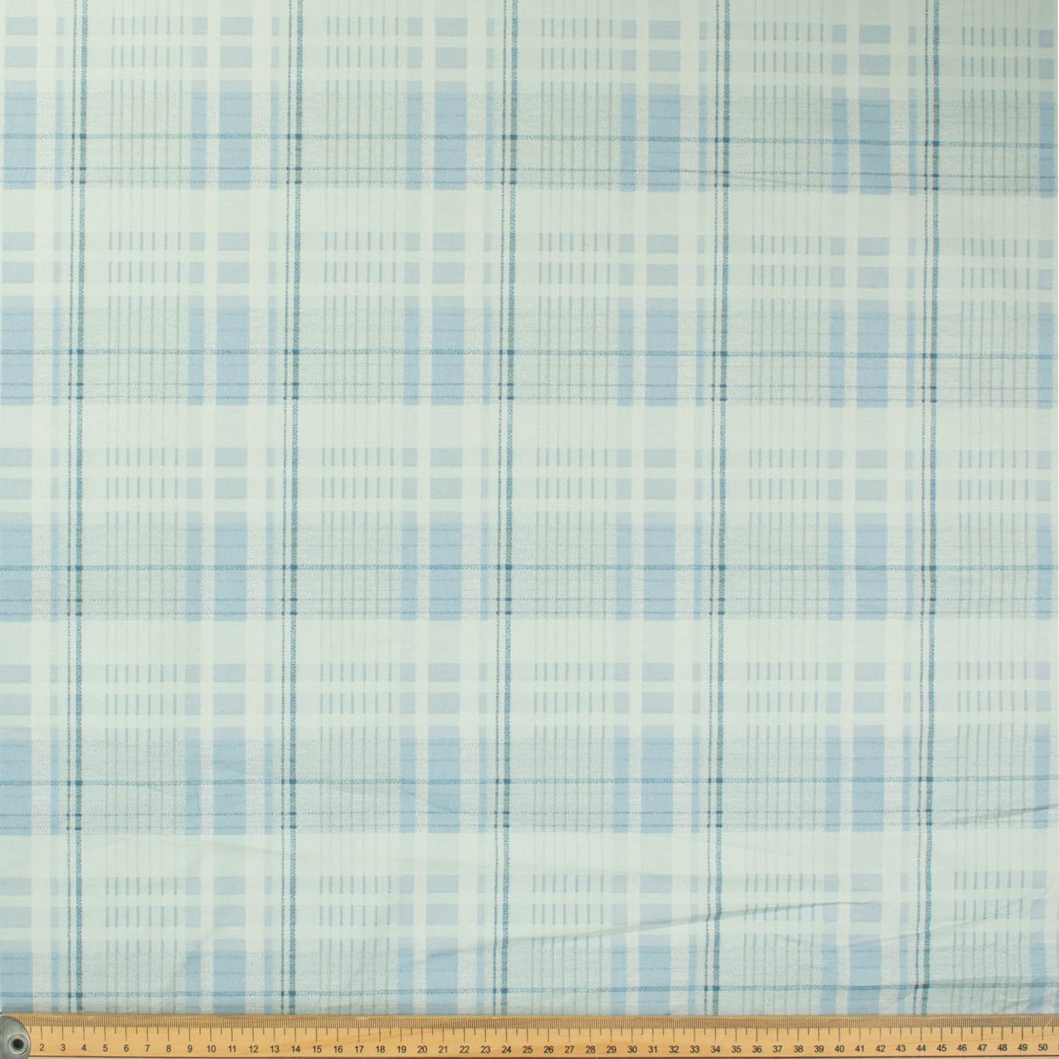 Printed Lining Design-15 Ice Blue Checks