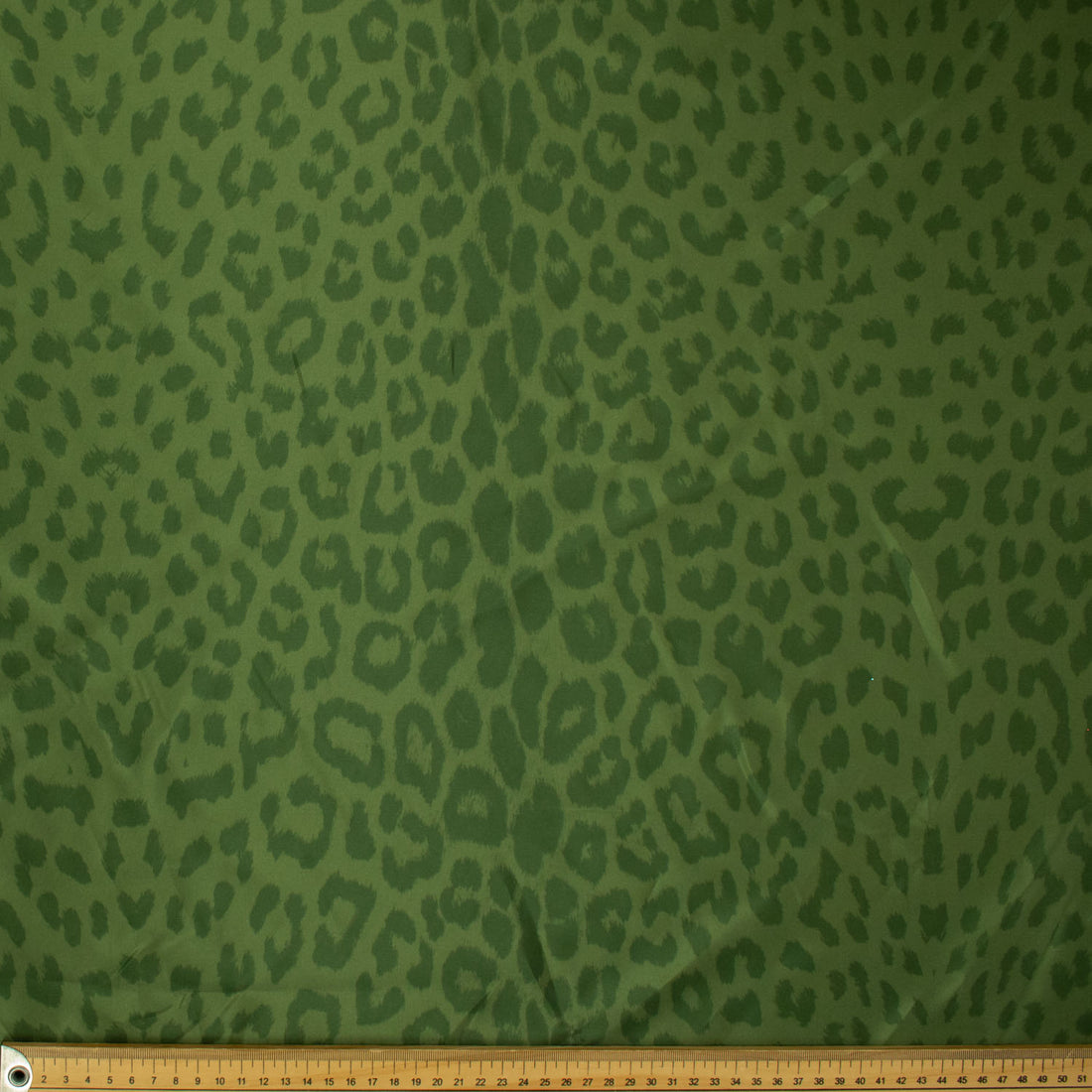 Printed Lining Design-26 Green Leopard