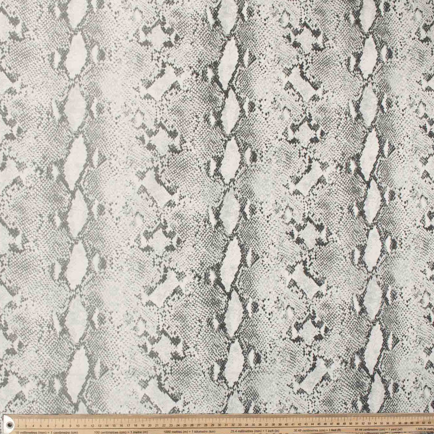 Printed Lining Design-3 Light Grey Snake Skin
