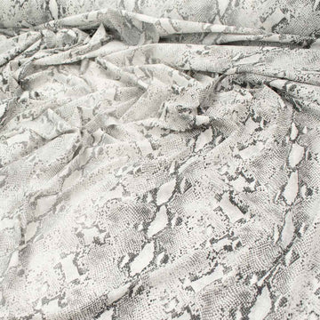 Printed Lining Design-3 Light Grey Snake Skin