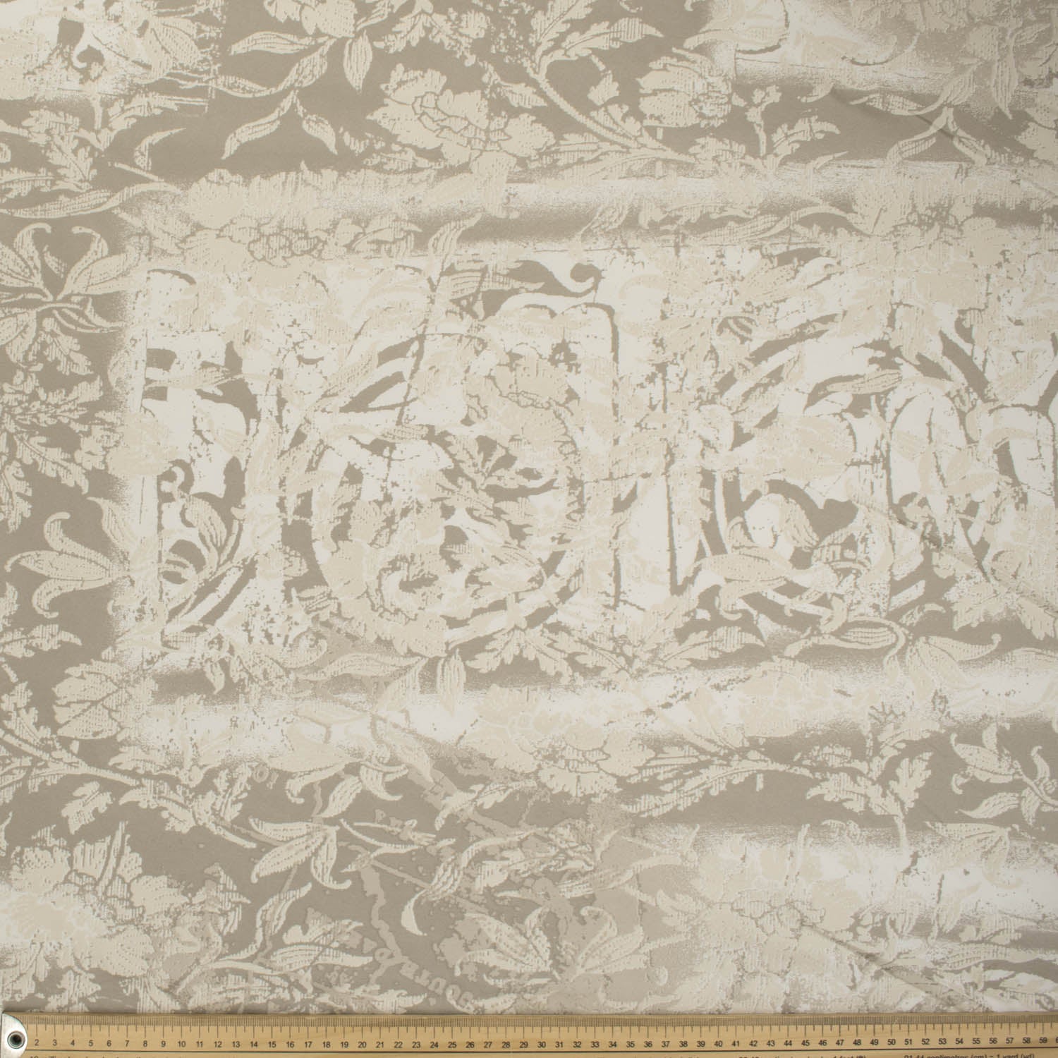 Printed Lining Design-35 Beige Floral Vines