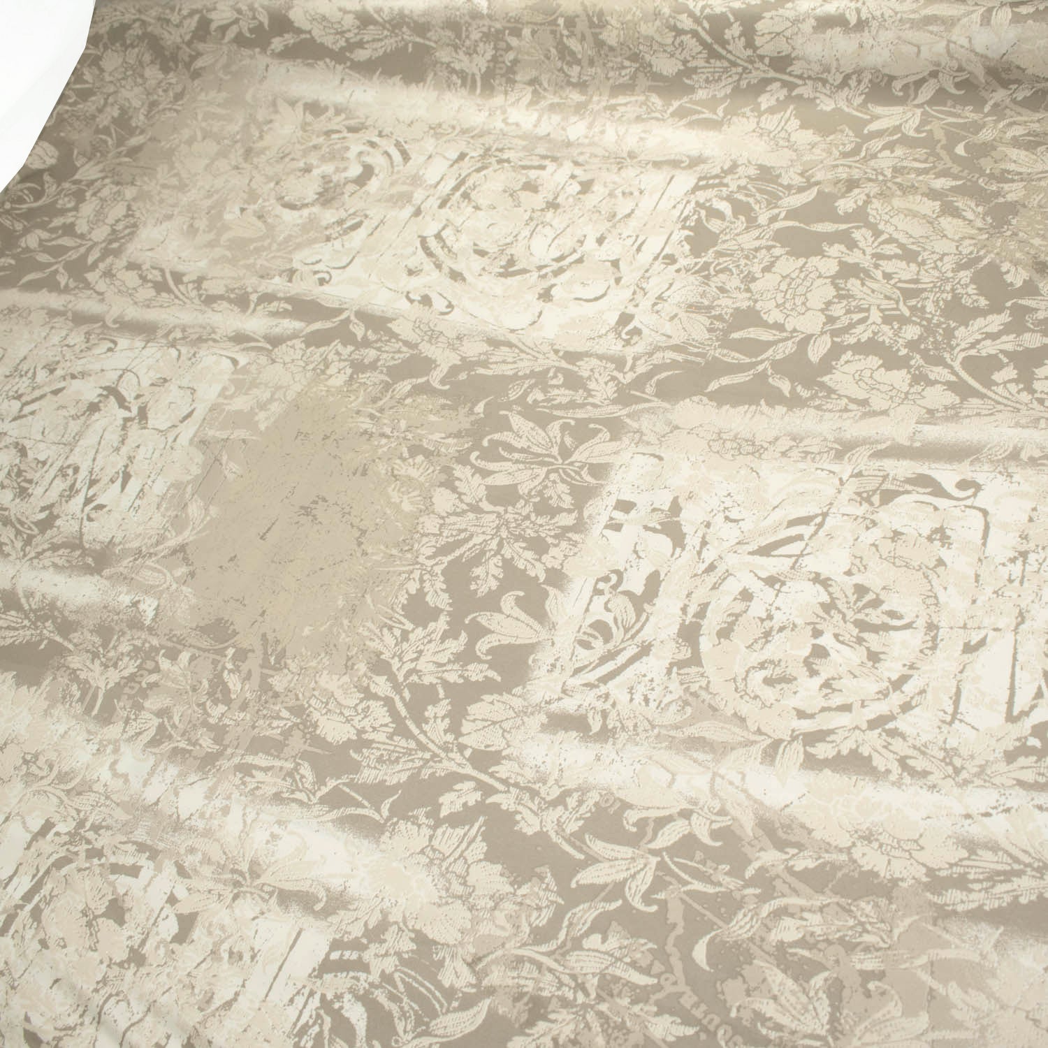 Printed Lining Design-35 Beige Floral Vines