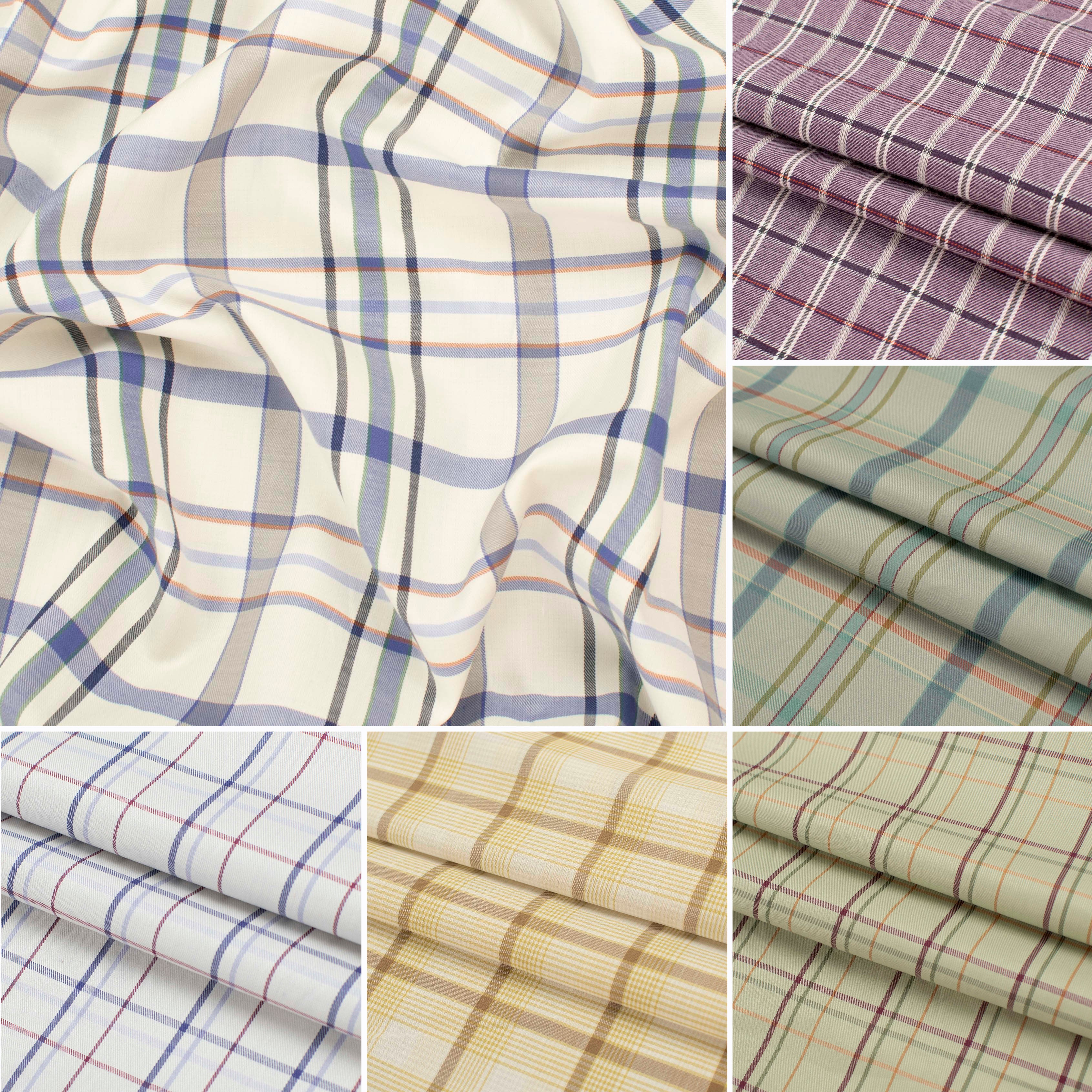 Cotton Check Shirting 112m