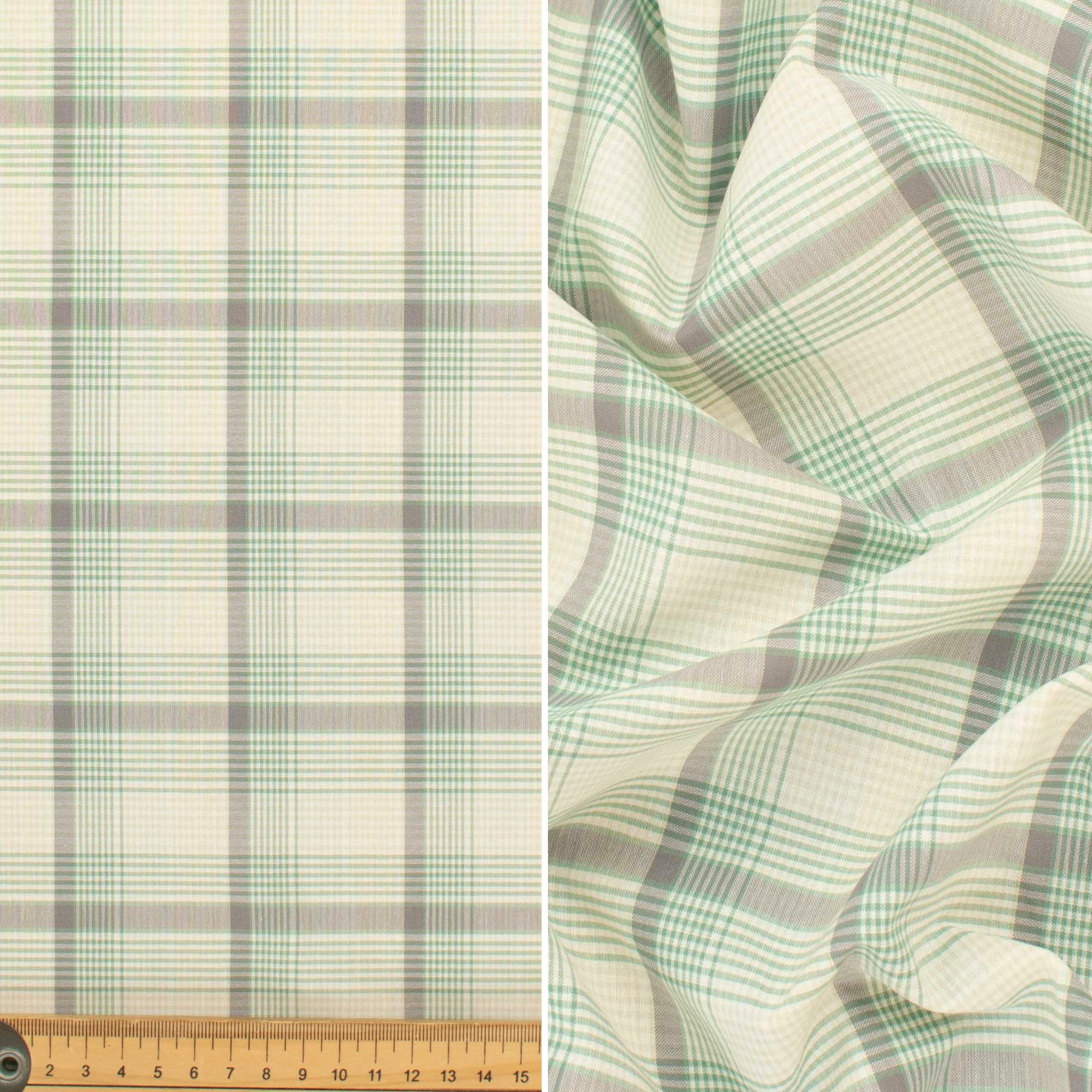 Cotton Check Shirting 112m