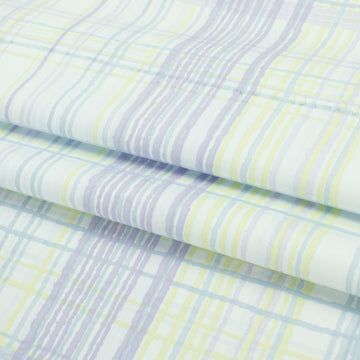 Blue & Purple Check Shirting 150cm