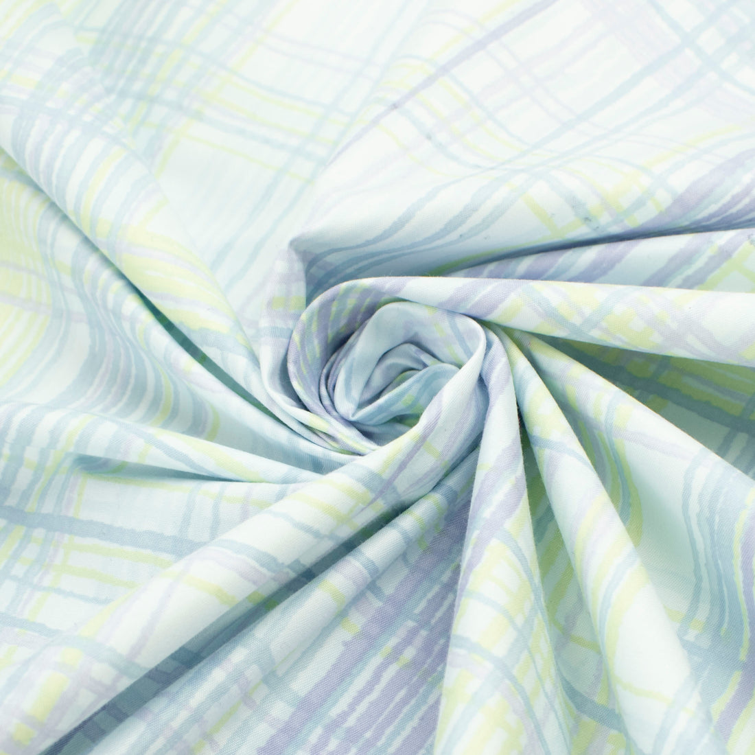 Blue & Purple Check Shirting 150cm