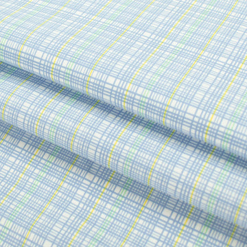 Blue & Yellow Check Shirting 150cm