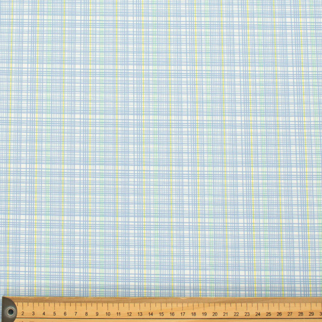 Blue & Yellow Check Shirting 150cm