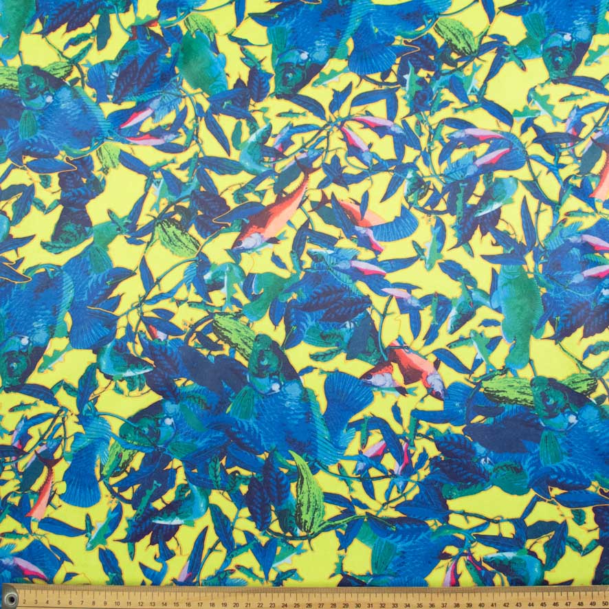 Printed Stretch Cotton Sateen