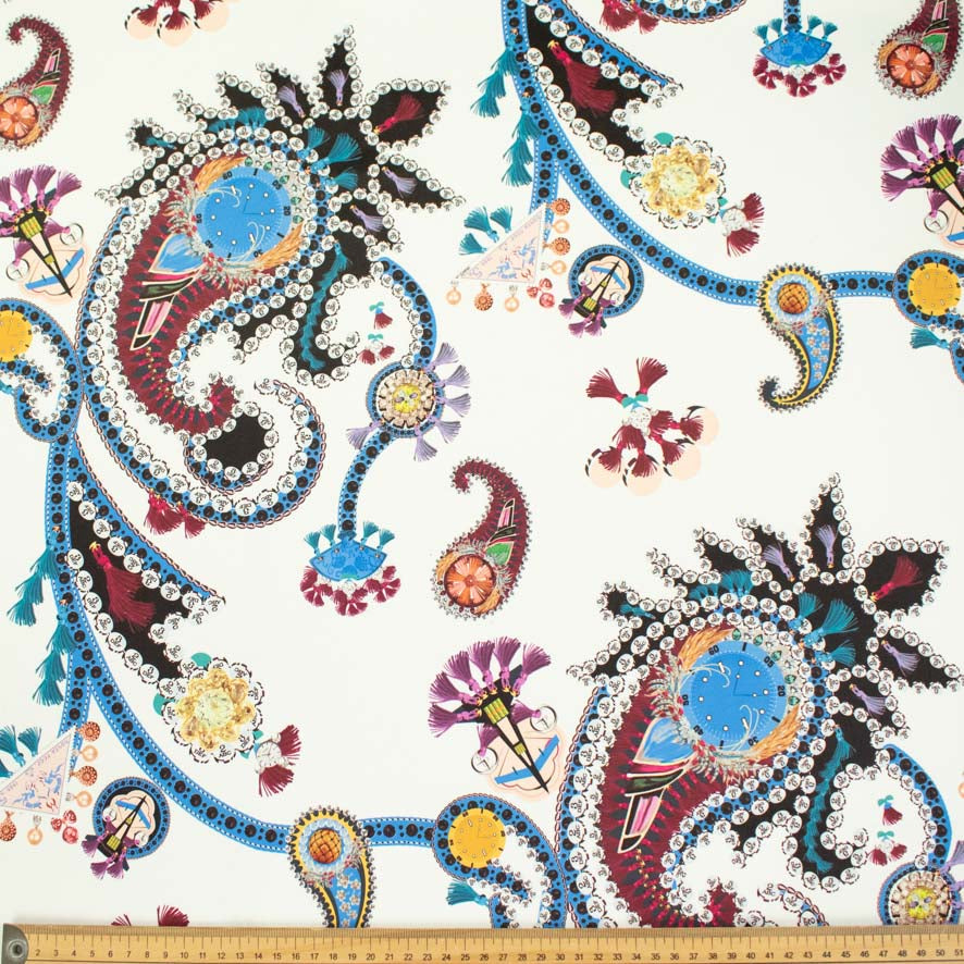 Printed Stretch Cotton Sateen