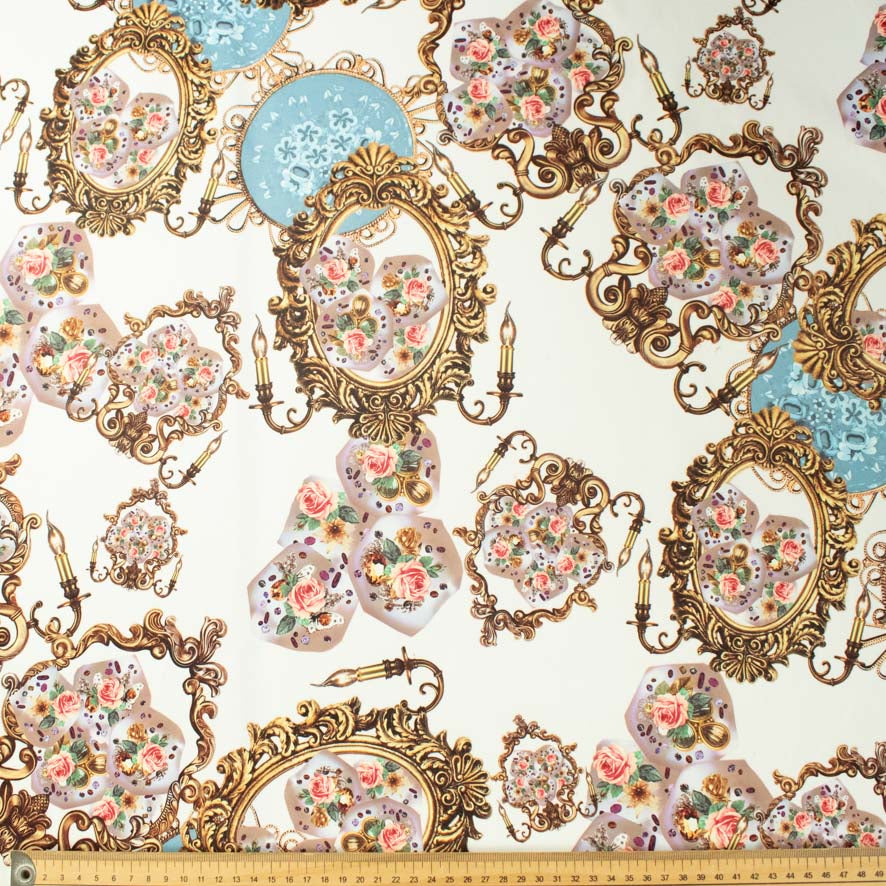 Printed Stretch Cotton Sateen