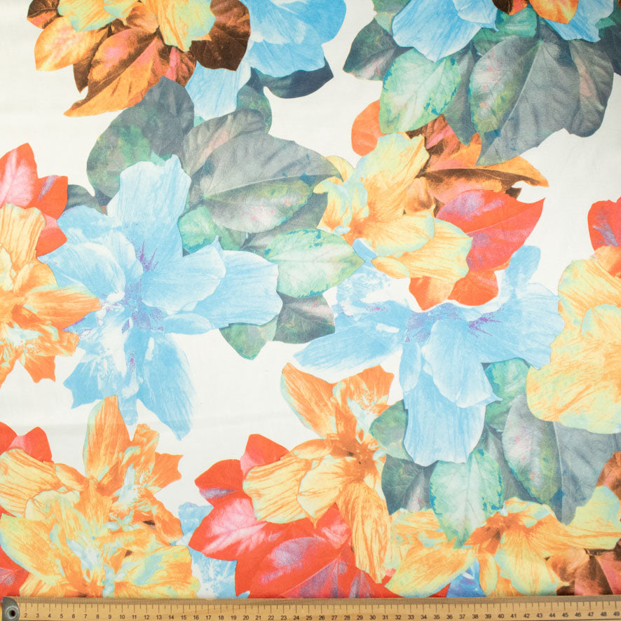 Printed Stretch Cotton Sateen