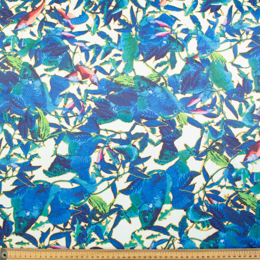 Printed Stretch Cotton Sateen