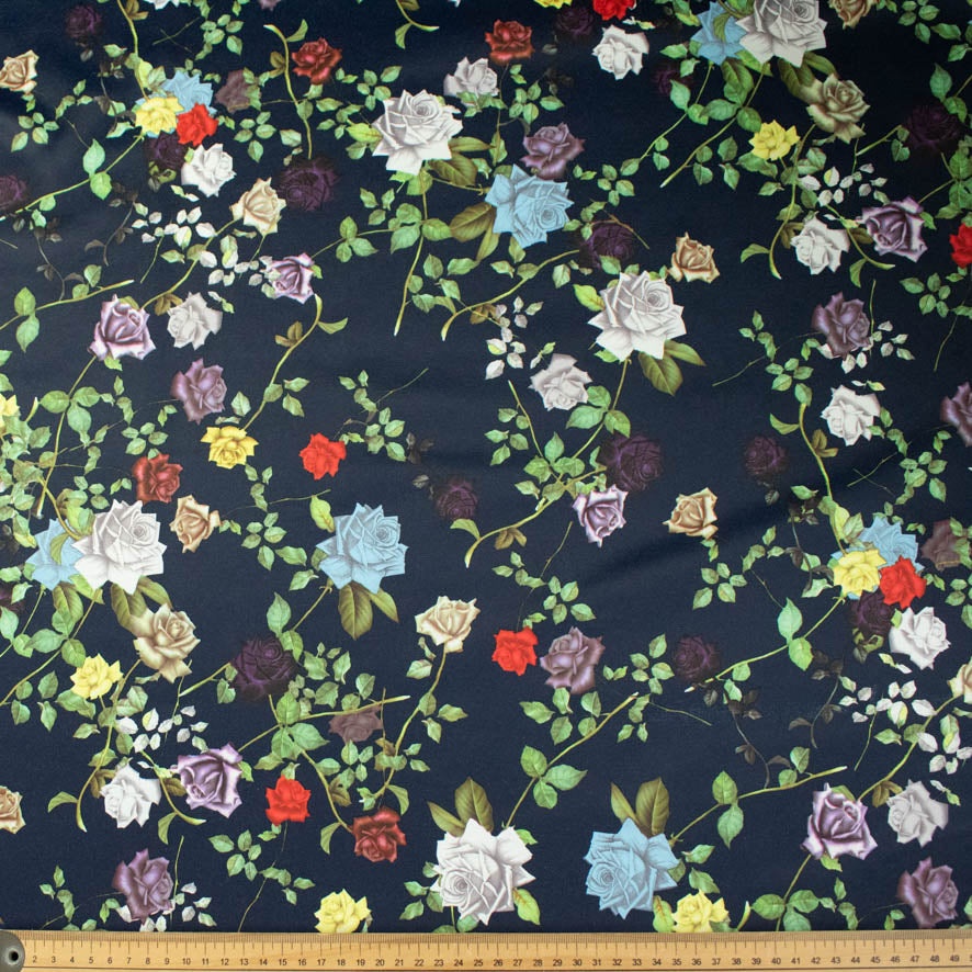 Printed Stretch Cotton Sateen