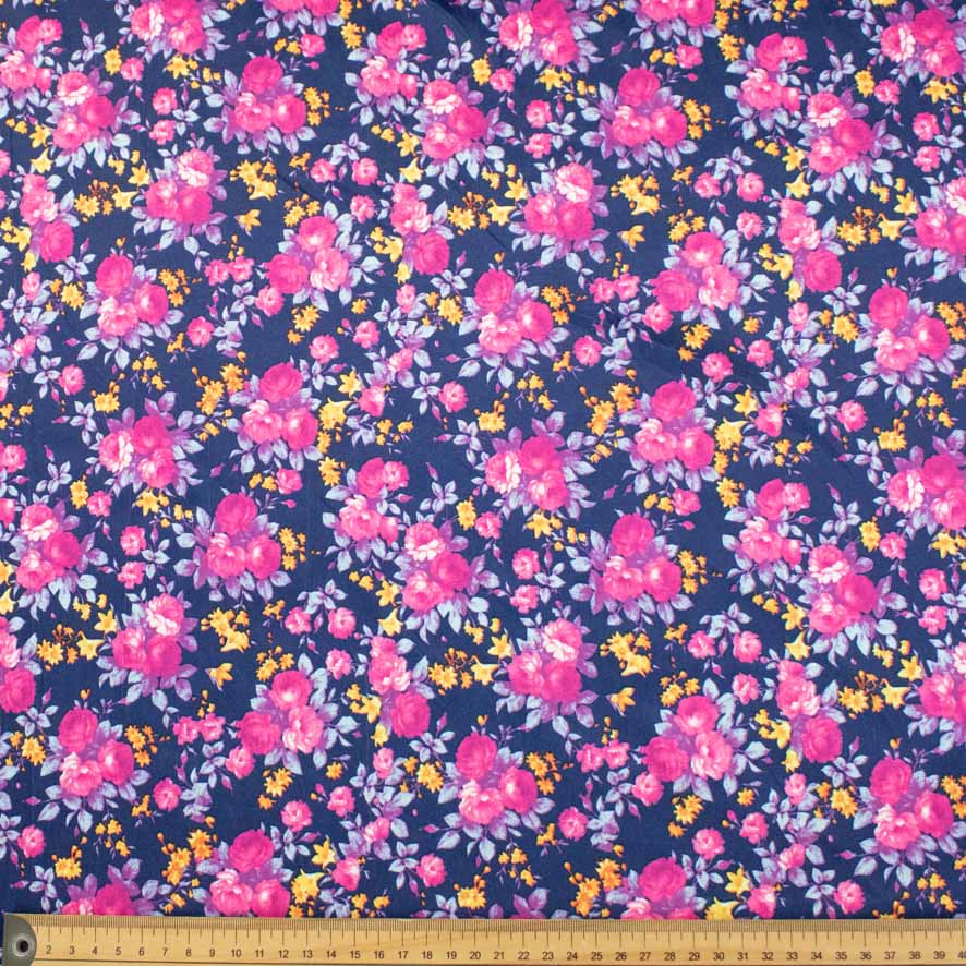 Printed Stretch Cotton Sateen