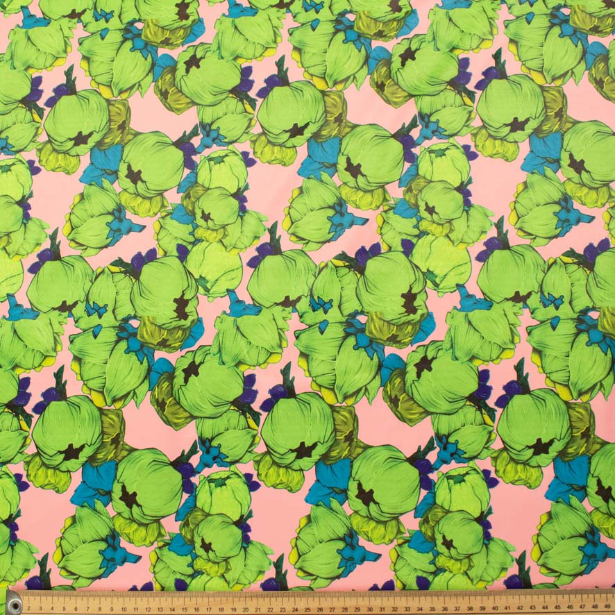 Printed Stretch Cotton Sateen