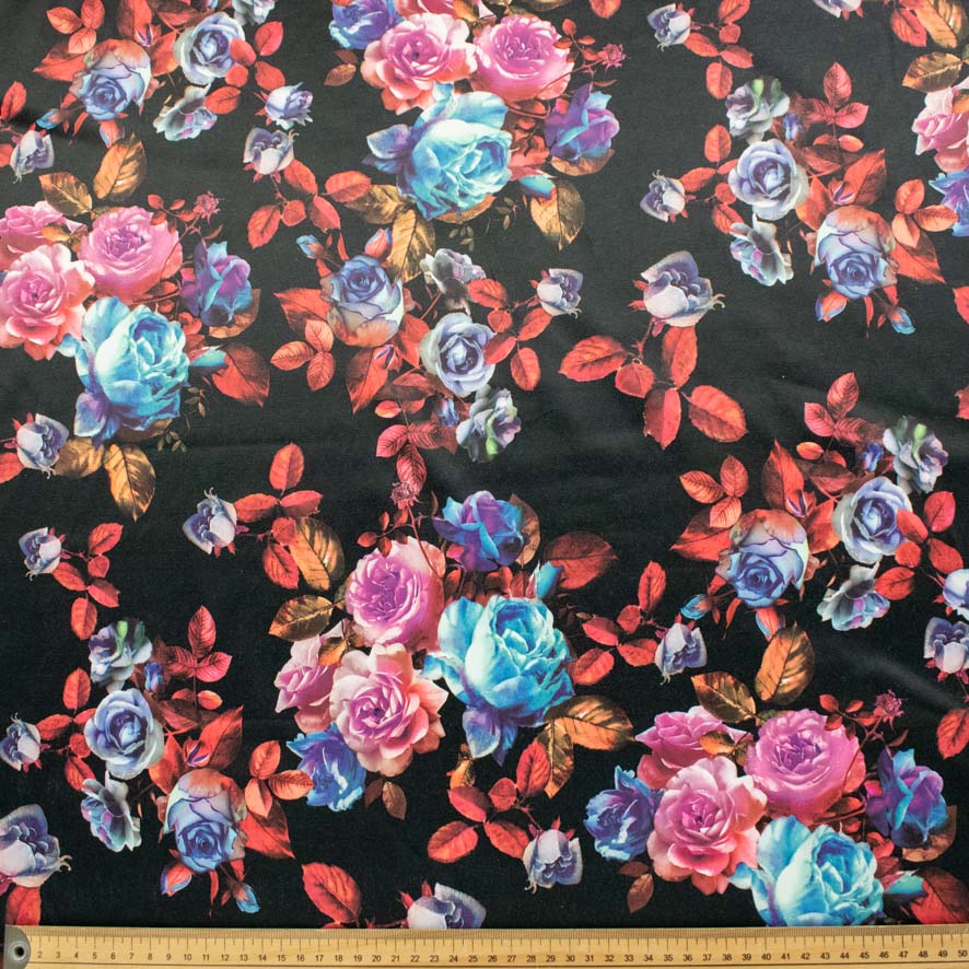 Printed Stretch Cotton Sateen