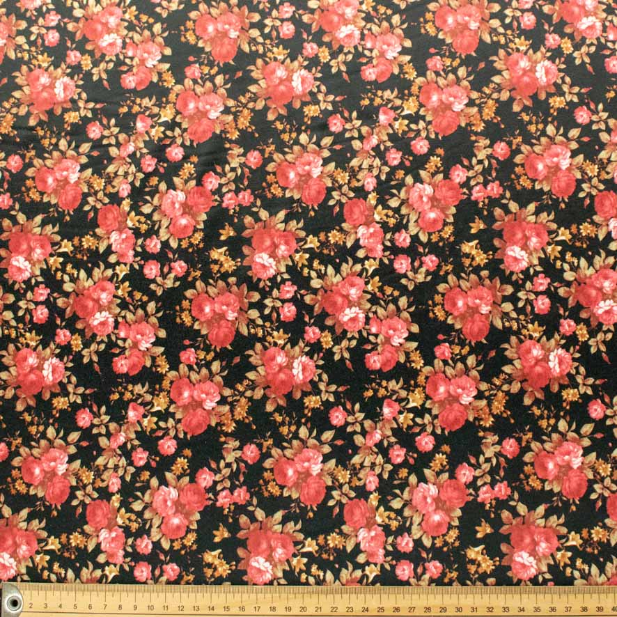 Printed Stretch Cotton Sateen