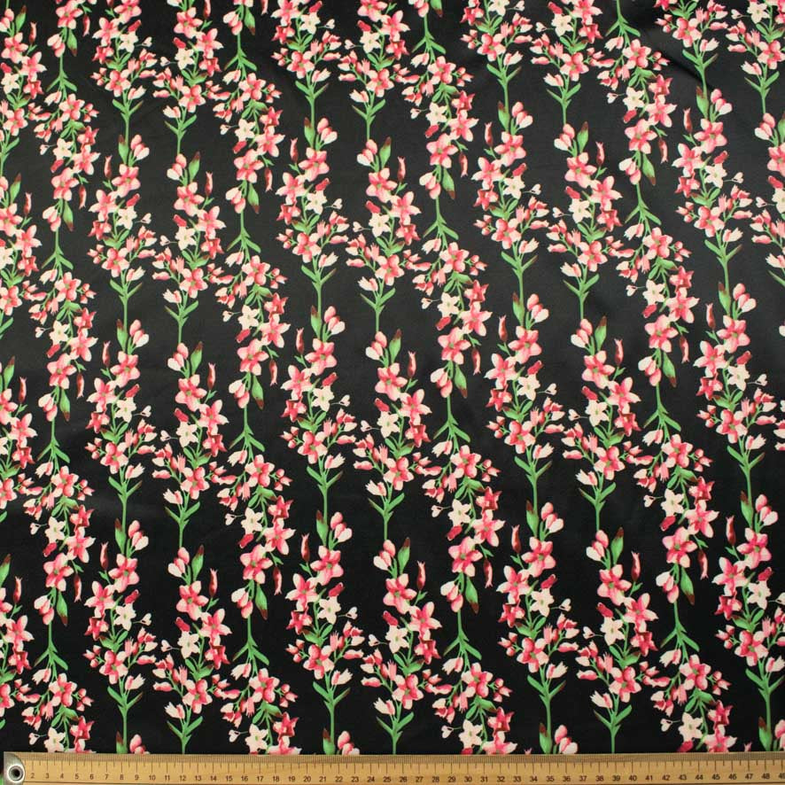 Printed Stretch Cotton Sateen