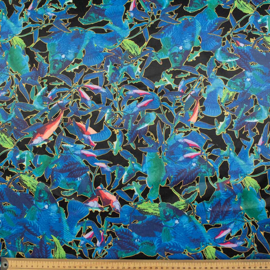 Printed Stretch Cotton Sateen