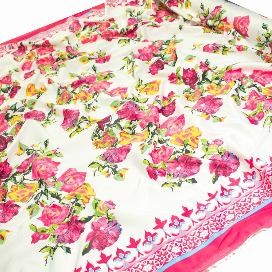 Printed Stretch Cotton Sateen