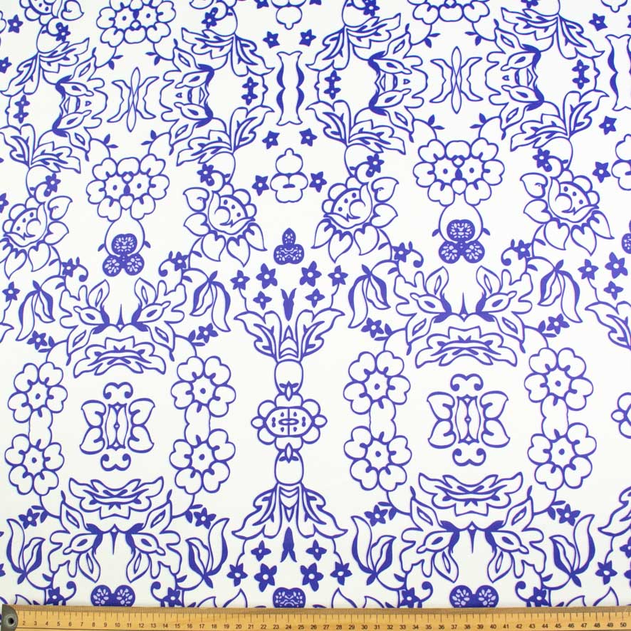 Printed Stretch Cotton Sateen