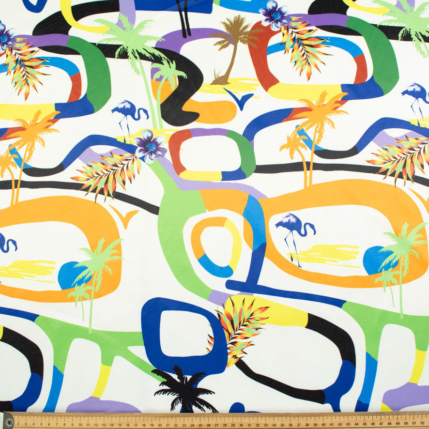 Printed Stretch Cotton Sateen