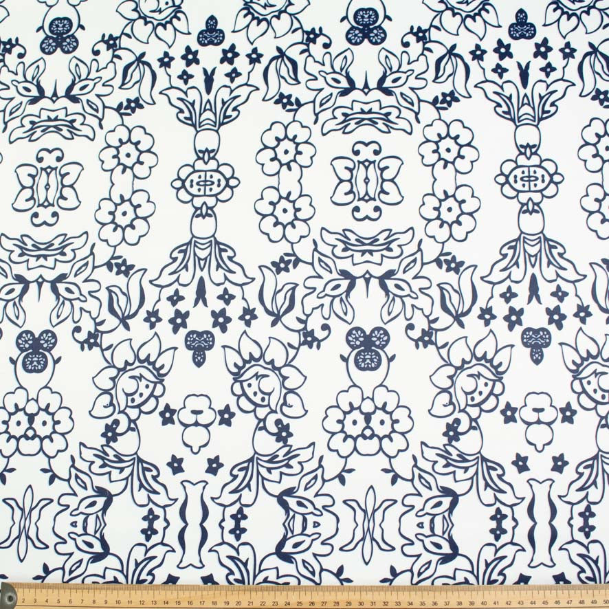 Printed Stretch Cotton Sateen