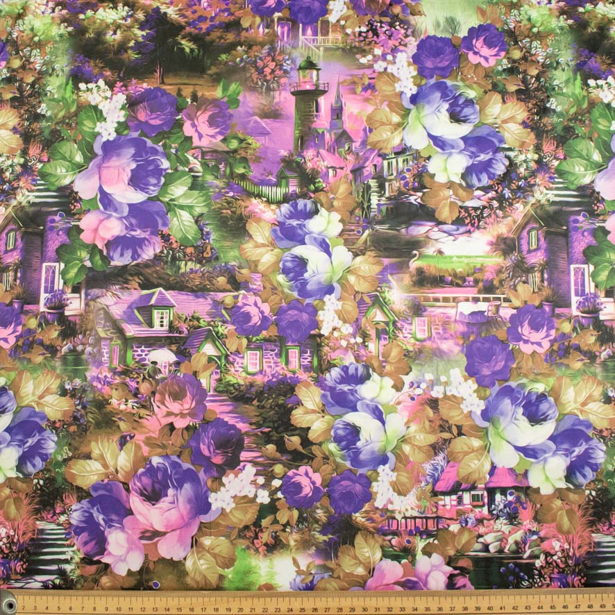 Printed Stretch Cotton Sateen