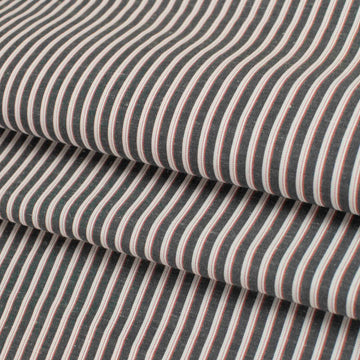 Stripes Shirting 150cm Design-52  Red & Black