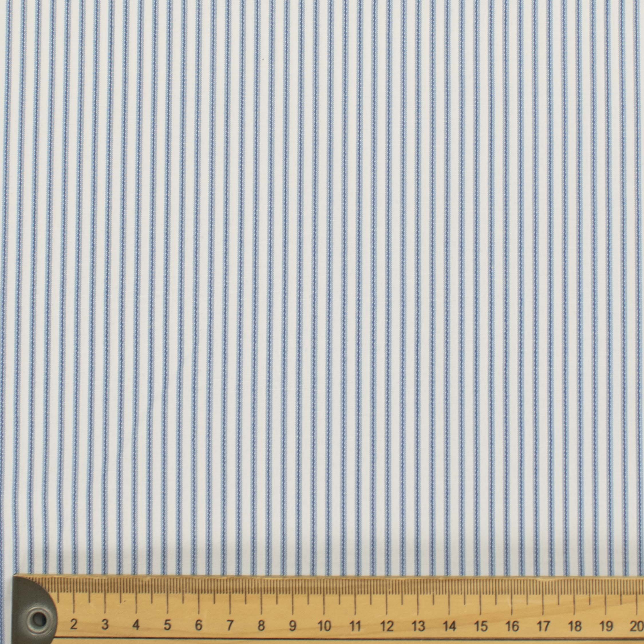Stripes Shirting 150cm Design-53 Blue & White