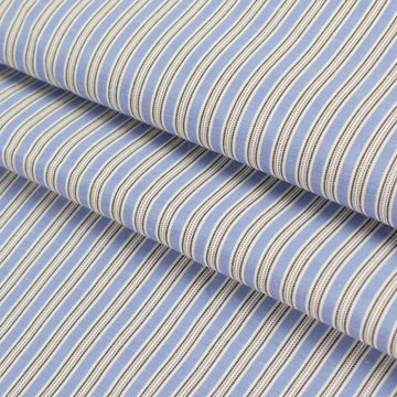 Stripes Shirting 150cm Design-56 Blue & Black