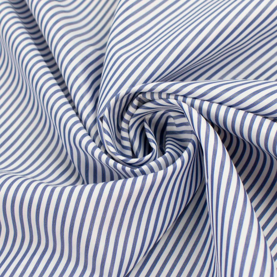 Stripes Shirting 150cm Design-6 Blue & White