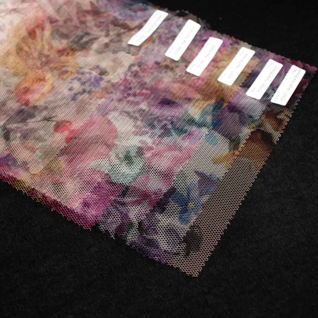 Digital Printed Fine Soft English Tulle Sample Book