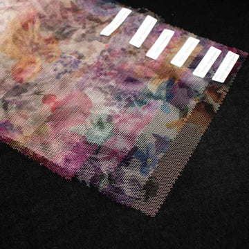 Digital Printed Fine Soft English Tulle Sample Book