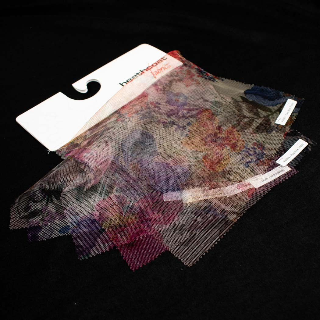 Digital Printed Fine Soft English Tulle - The Devon Collection