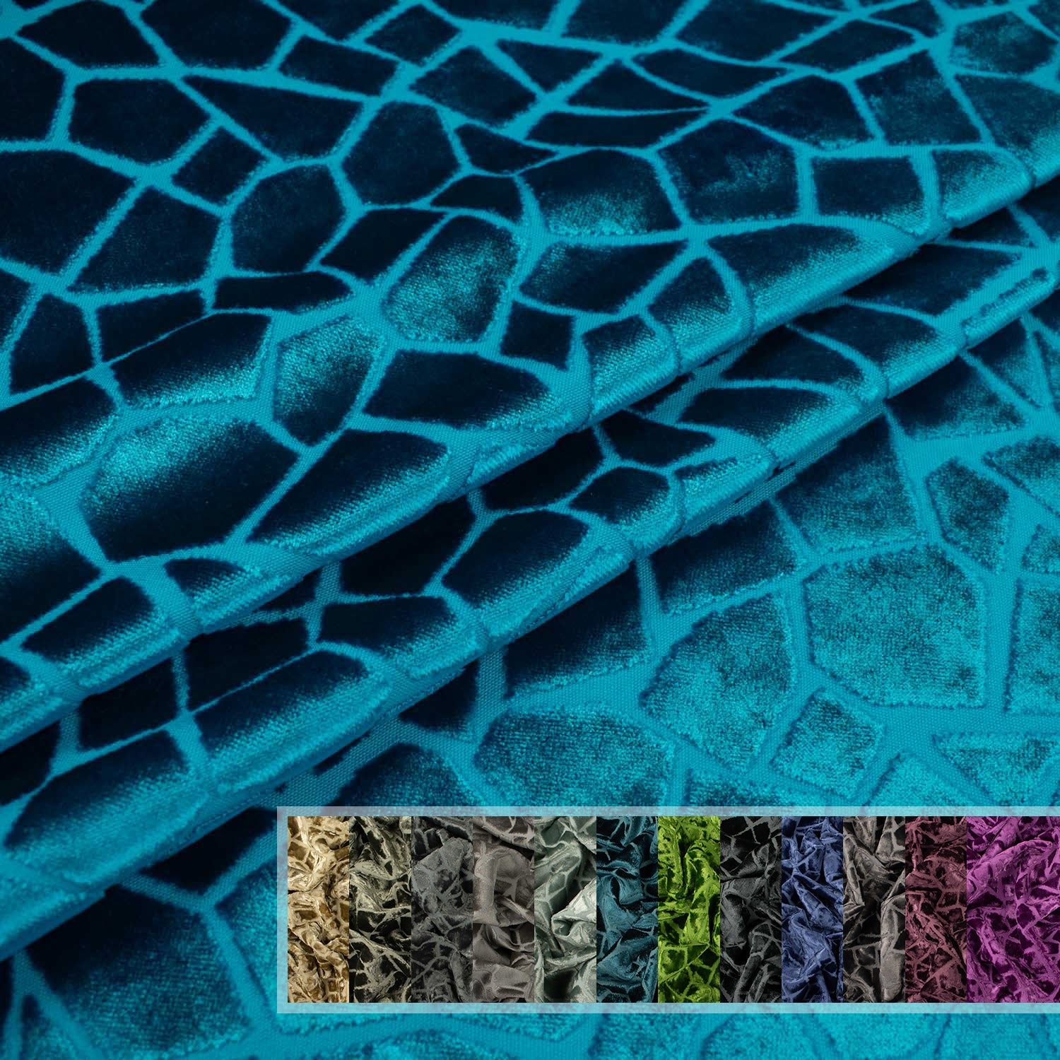 Puzzle by Zepel - Curtaining/Upholstery Velvet Jacquard
