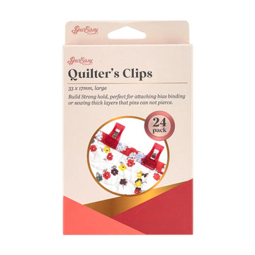 Sew Easy Quilter Clips Large – 24 Pack
