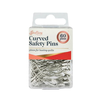 Sew Easy Curved Quilting Safety Pins 38mm 60psc