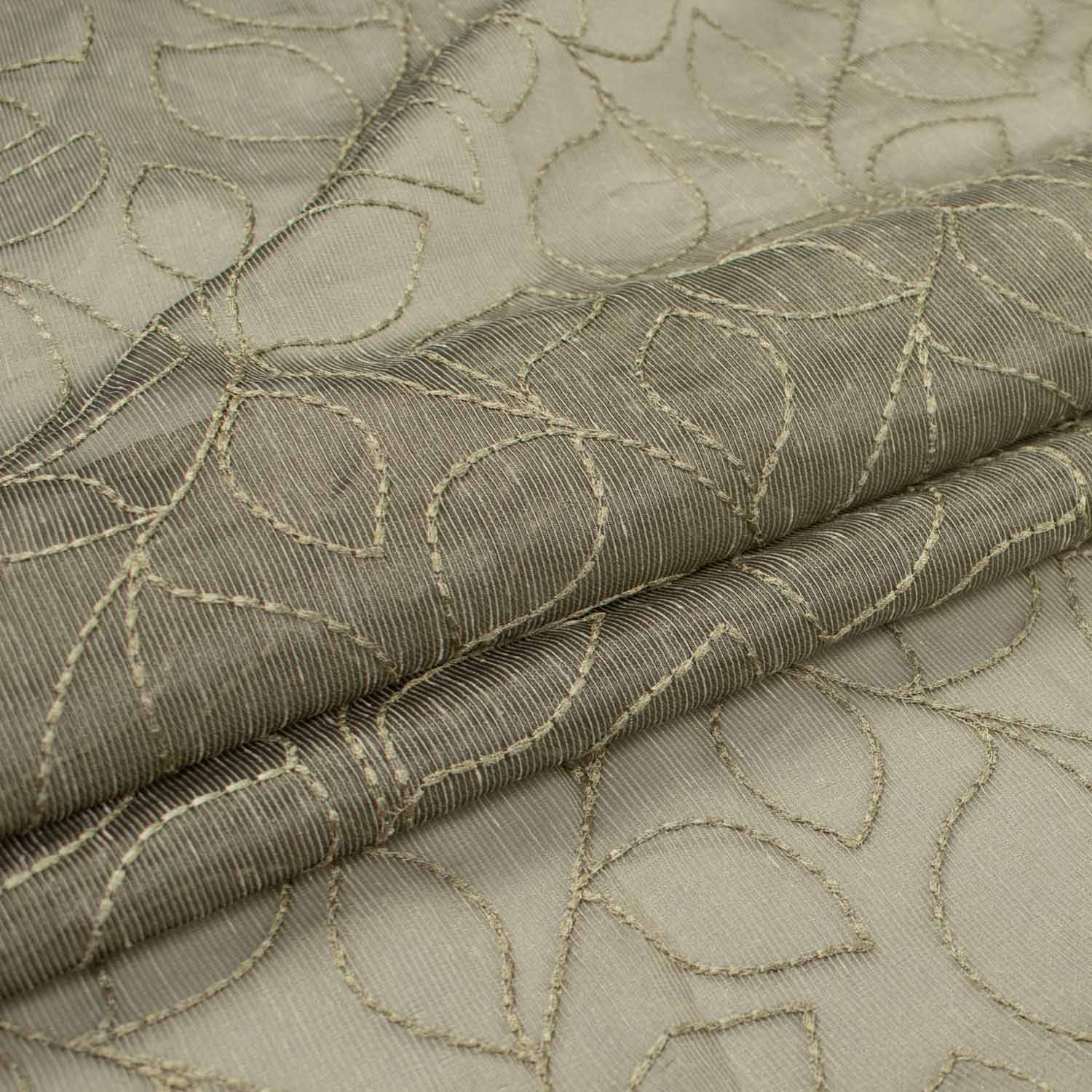 Quadrille by Zepel - Curtaining/Upholstery Leaf Vines Embroidered Sheer