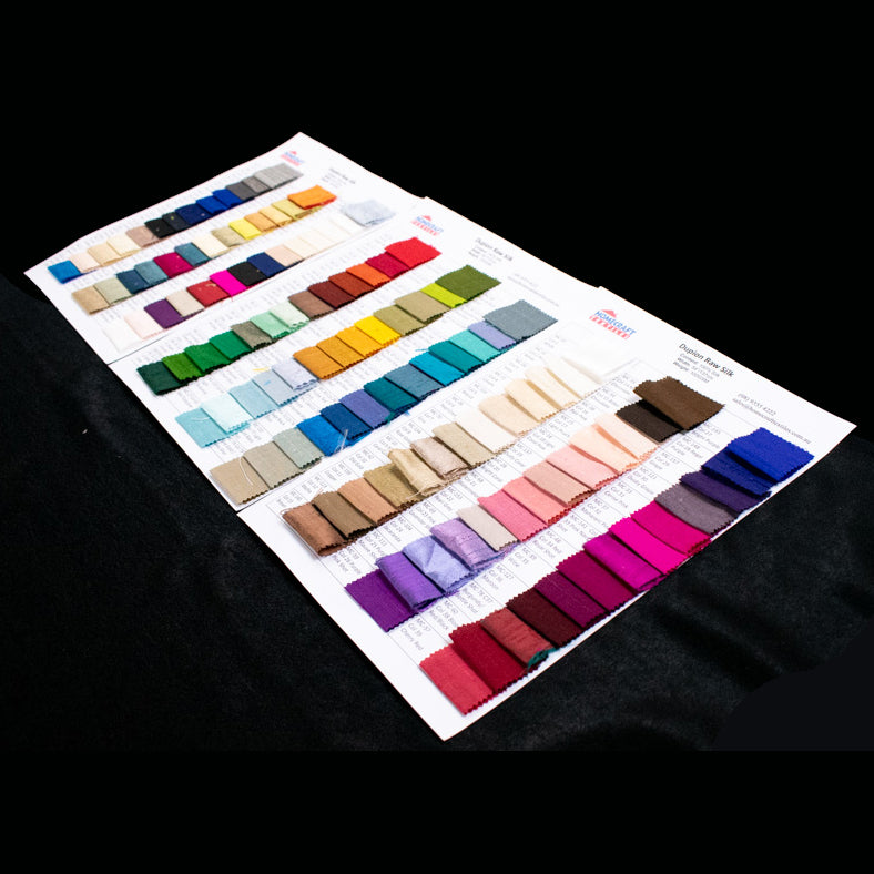 Dupion Raw Silk Sample Book