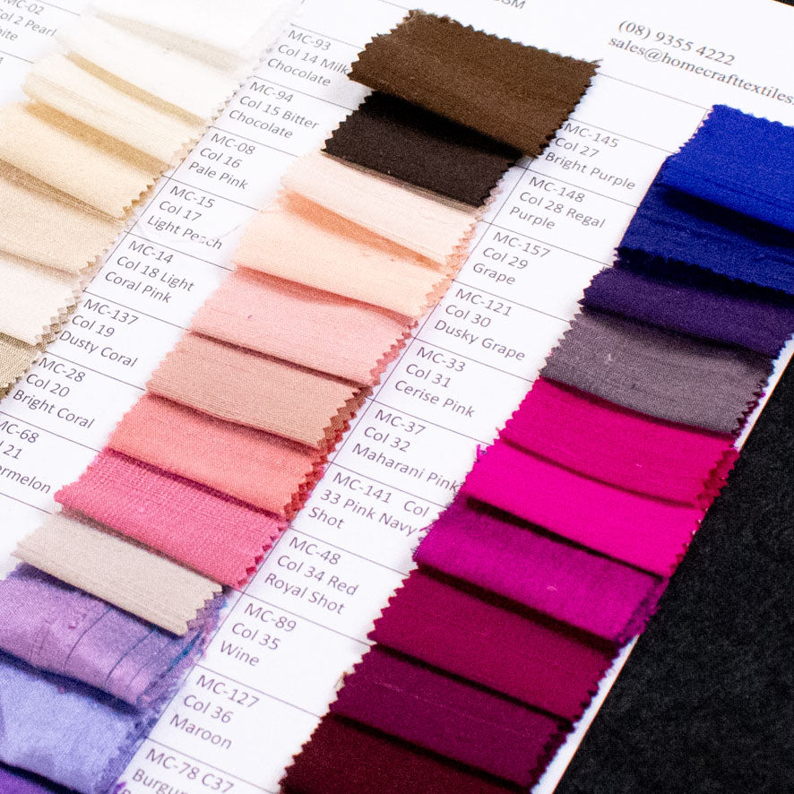 Dupion Raw Silk Sample Book