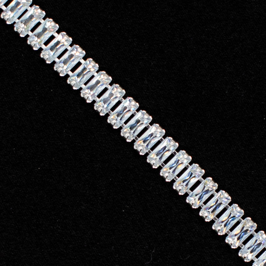 Clear Rhinestone Trims Lurex Sparkling Crystal Rhinestone Trim – Homecraft Textiles